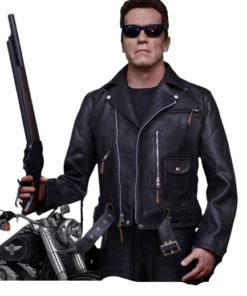 Arnold Schwarzenegger Terminator 2 Leather Jacket