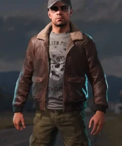 Far Cry 5 Aviator Brown Jacket