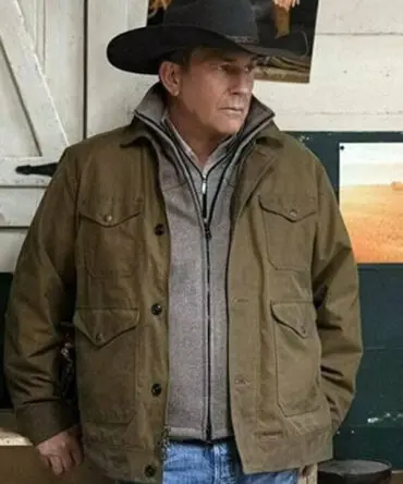 Kevin Costner Yellowstone Vintage Cotton Jacket