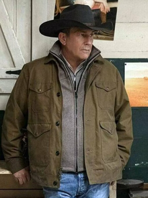 Kevin Costner Yellowstone Vintage Cotton Jacket