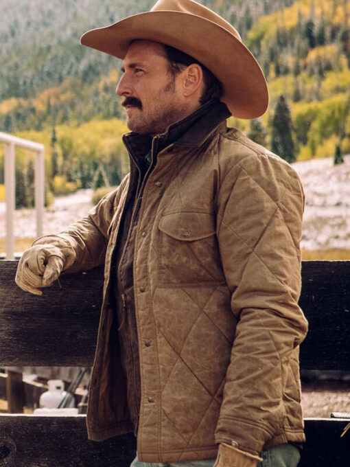 Josh Lucas Yellowstone Cotton Quilted Jacket