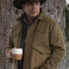 Yellowstone John Dutton Cotton Brown Jacket