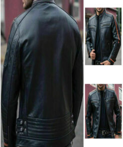 Motorcycle Leather Jacket for Men