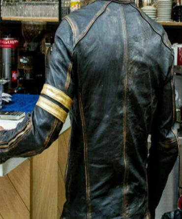 Men's Motorcycle Black Leather Jacket