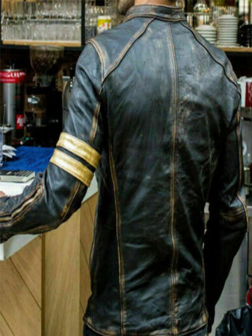 Men's Motorcycle Black Leather Jacket