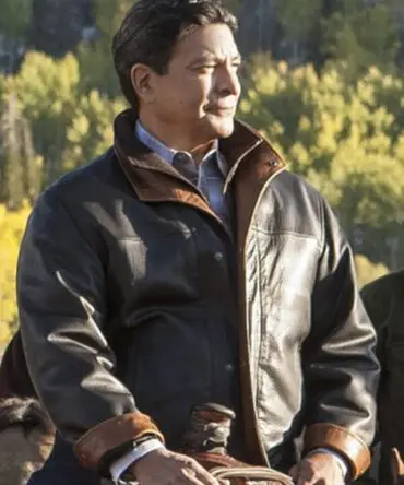 Yellowstone Gil Birmingham Black Leather Jacket