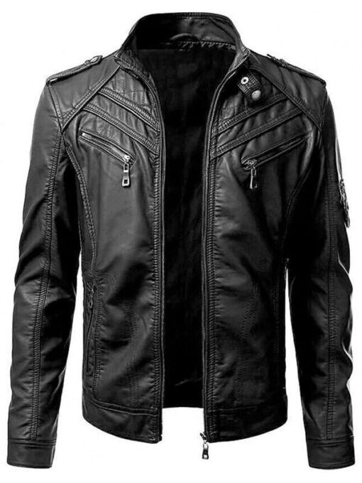 Genuine Biker Leather Jacket for Men