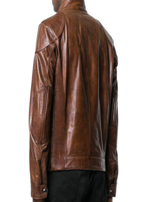 Biker Brown Leather Jacket