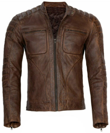 Cafe Racer Leather Jacket for Men