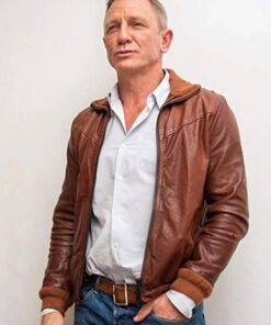 Daniel Craig Brown Leather Jacket