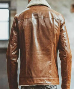 Distressed Motorcycle Leather Jacket