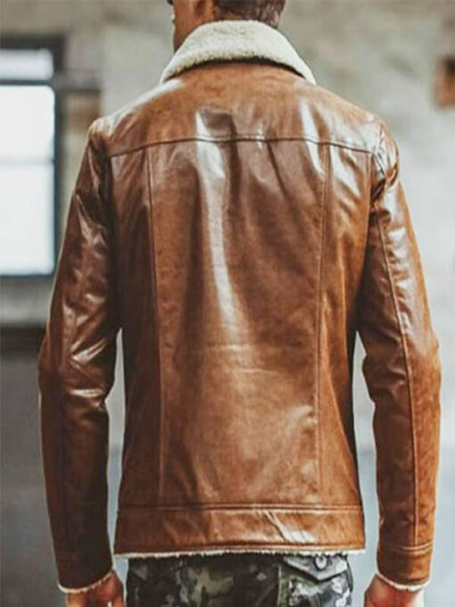 Distressed Motorcycle Leather Jacket