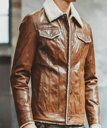 Distressed Café Racer Leather Jacket