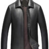 Black Dusen Klein Leather Jacket