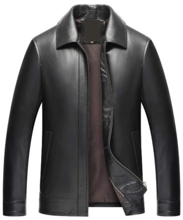 Black Dusen Klein Leather Jacket