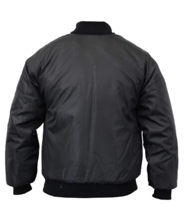 Mens MA1 Black Bomber Jacket