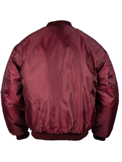 Mens MA1 Wine Bomber Jacket