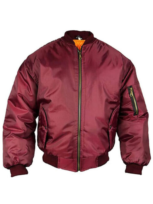 MA1 Bomber Wine Jacket