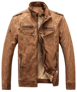 Leather Biker Jacket for Men