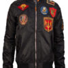 Black Bomber Top Gun Jacket