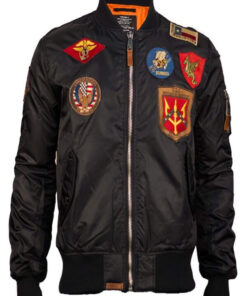 Black Bomber Top Gun Jacket