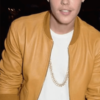 Justin Bieber Bomber Leather Jacket