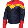 Captain Marvel Costume Faux Leather Jacket