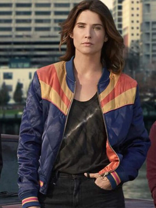 Stumptown Cobie Smulders Satin Bomber Jacket