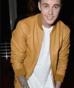 Canadian Singer Justin Bieber Brown Jacket