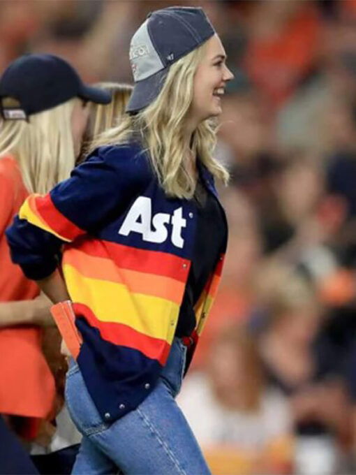 Kate Upton Astros Sweater Jacket, Houston Astros Sweater Jacket