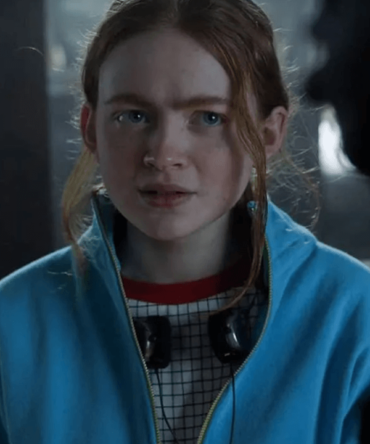 Sadie Sink Stranger Things Blue Fleece Jacket