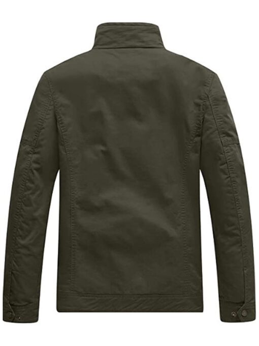 Army Green Lightweight Cotton Military Jacket