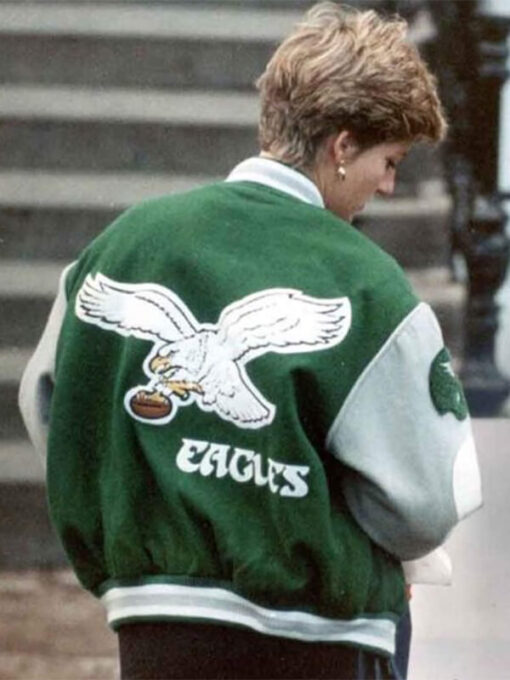 Philadelphia Eagles Princess Diana Varsity Jacket