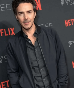 Shawn Levy Black Bomber Jacket