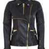 Slim Fit Motorcycle Dual Zipper Jacket