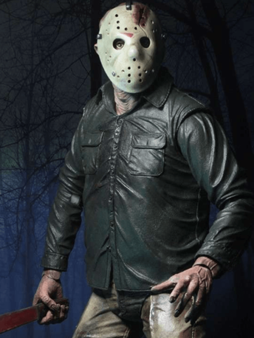 Ted White Friday the 13th: The Final Chapter Jason Black Leather Jacket