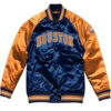 Houston Astros Blue And Orange Satin Jacket