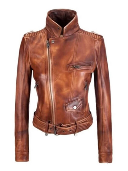 Streetwear Real Leather Women Coat