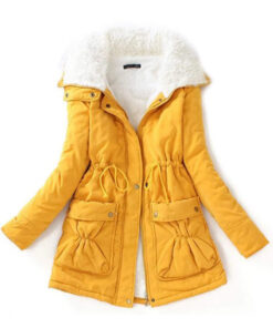 Fitaylor Winter Cotton Coat Women Slim Snow Outwear Medium-long