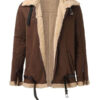 Mens Sherpa Jackets Winter Faux Leather Jackets