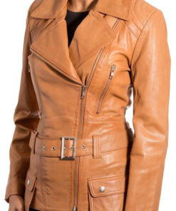 Women's Zipper Front Casual Motorcycle Outerwear Jacket