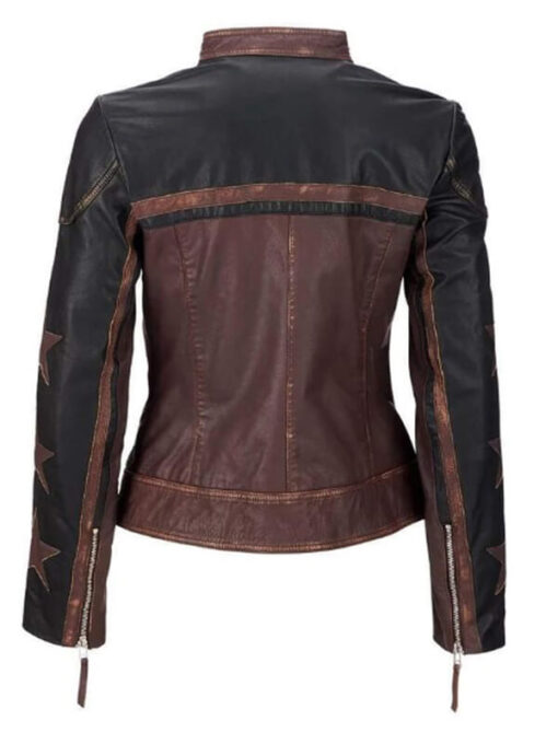 Women's Multicolor Motorcycle Jacket