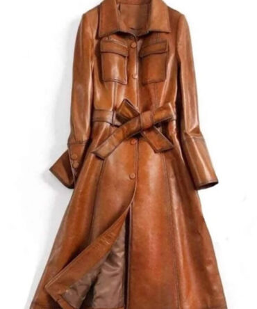 Mimigo Long Women's Real Leather Coat