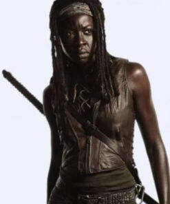 Danai Jekesai Gurira TV Series The Walking Dead Michonne Leather Vest