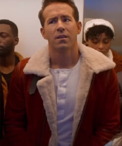 Ryan Reynolds Spirited Red leather jacket