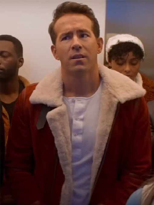 Ryan Reynolds Spirited Red leather jacket