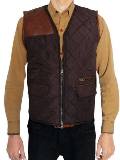 The Walking Dead Governor Biker Leather Vest