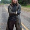 Paul Jesus Rovia The Walking Dead Brown Leather Coat