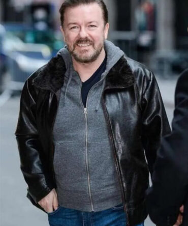 TV Series After Life Ricky Gervais Leather Jacket