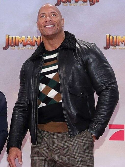 Dwayne Johnson Jumanji The Next Level Leather Jacket